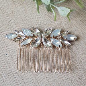 Bridal Crystal and Opal Hair Combs Crystal Hair Combs Wedding Hair Accessories